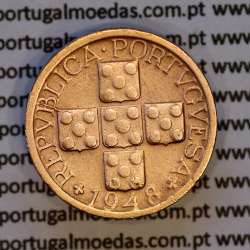 X centavos 1948 Bronze Republica Portuguesa, 10 centavos 1948 bronze, (MBC+/Bela -), World Coins Portugal KM 583