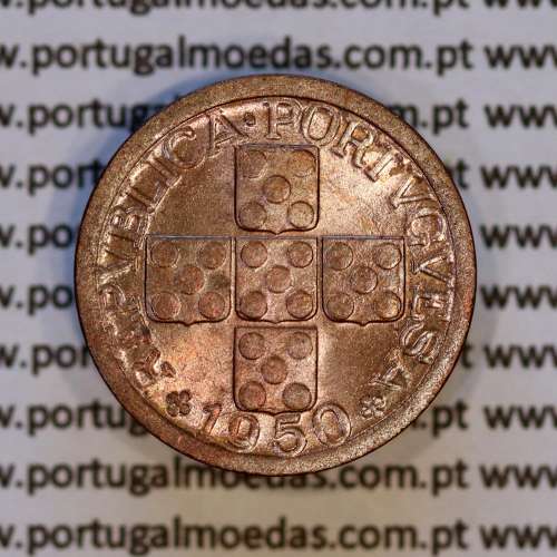 X centavos 1950 Bronze Republica Portuguesa, 10 centavos 1950 bronze, (Soberba), World Coins Portugal KM 583