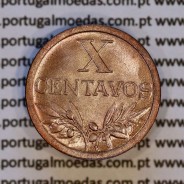 X centavos 1950 Bronze Republica Portuguesa, 10 centavos 1950 bronze, (Soberba), World Coins Portugal KM 583