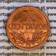 X centavos 1950 Bronze Republica Portuguesa, 10 centavos 1950 bronze, (Soberba), World Coins Portugal KM 583