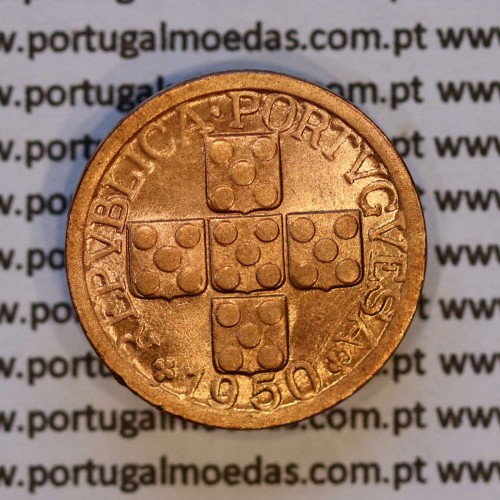 X centavos 1950 Bronze Republica Portuguesa, 10 centavos 1950 bronze, (Bela/Soberba), World Coins Portugal KM 583