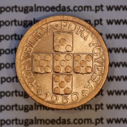 X centavos 1950 Bronze Republica Portuguesa, 10 centavos 1950 bronze, (Bela), World Coins Portugal KM 583