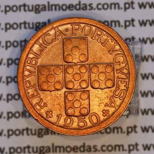 X centavos 1950 Bronze Republica Portuguesa, 10 centavos 1950 bronze, (MBC+/Bela-), World Coins Portugal KM 583