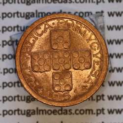 Portugal, bronze coin of 10 centavos 1951 Portuguese Republic, X centavos 1951 Bronze, (UNC), World Coins Portugal KM 583