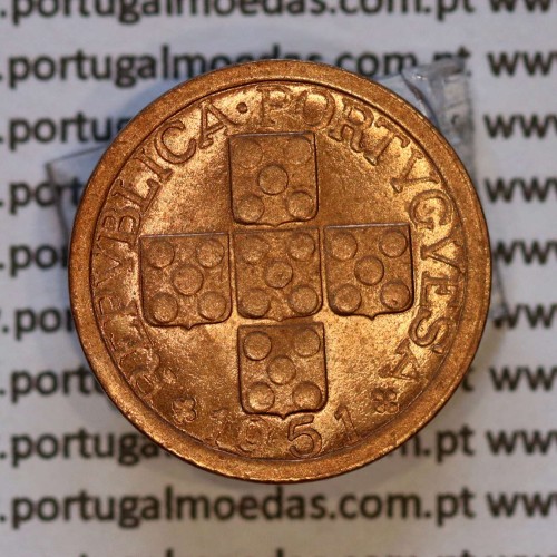 X centavos 1951 Bronze Republica Portuguesa, 10 centavos 1951 bronze, (Soberba), World Coins Portugal KM 583