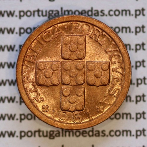 X centavos 1951 Bronze Republica Portuguesa, 10 centavos 1951 bronze, (Soberba), World Coins Portugal KM 583