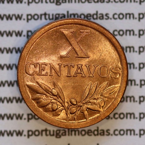 X centavos 1951 Bronze Republica Portuguesa, 10 centavos 1951 bronze, (Soberba), World Coins Portugal KM 583