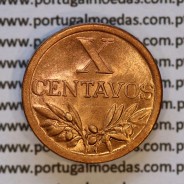 X centavos 1951 Bronze Republica Portuguesa, 10 centavos 1951 bronze, (Soberba), World Coins Portugal KM 583