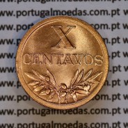 X centavos 1951 Bronze Republica Portuguesa, 10 centavos 1951 bronze, (Soberba), World Coins Portugal KM 583