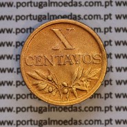 Portugal, bronze coin of 10 centavos 1951 Portuguese Republic, X centavos 1951 Bronze, (VF+/EF), World Coins Portugal KM 583
