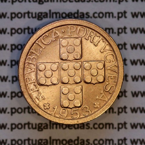 X centavos 1953 Bronze Republica Portuguesa, 10 centavos 1953 bronze, (Bela), World Coins Portugal KM 583