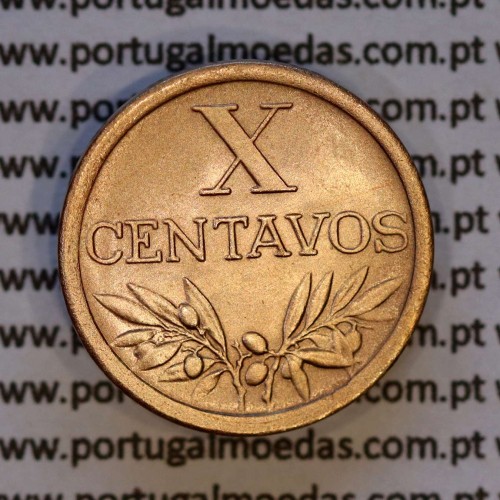 X centavos 1953 Bronze Republica Portuguesa, 10 centavos 1953 bronze, (Bela), World Coins Portugal KM 583