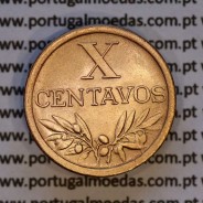 X centavos 1953 Bronze Republica Portuguesa, 10 centavos 1953 bronze, (Bela), World Coins Portugal KM 583