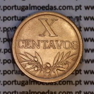 X centavos 1953 Bronze Republica Portuguesa, 10 centavos 1953 bronze, (Bela), World Coins Portugal KM 583