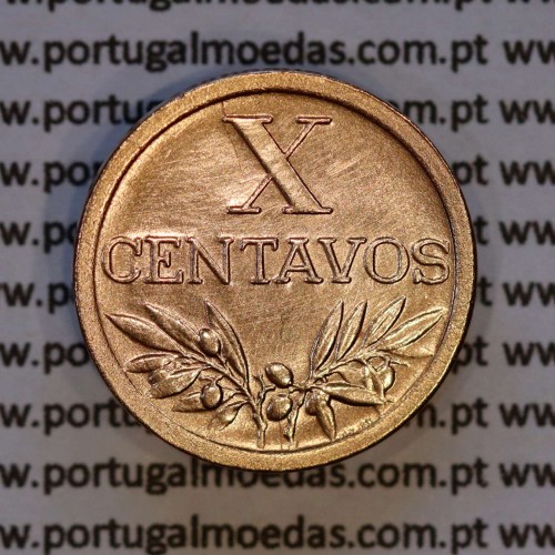 X centavos 1953 Bronze Republica Portuguesa, 10 centavos 1953 bronze, (Bela), World Coins Portugal KM 583