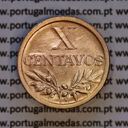X centavos 1953 Bronze Republica Portuguesa, 10 centavos 1953 bronze, (Bela), World Coins Portugal KM 583