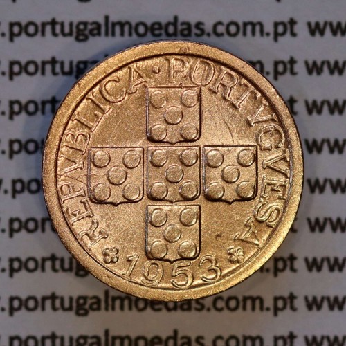 X centavos 1953 Bronze Republica Portuguesa, 10 centavos 1953 bronze, (Bela), World Coins Portugal KM 583