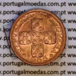 Portugal, bronze coin of 10 centavos 1955 Portuguese Republic, X centavos 1955 Bronze, (UNC), World Coins Portugal KM 583