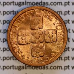 X centavos 1955 Bronze Republica Portuguesa, 10 centavos 1955 bronze, (Soberba), World Coins Portugal KM 583