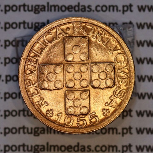X centavos 1955 Bronze Republica Portuguesa, 10 centavos 1955 bronze, (Soberba), World Coins Portugal KM 583