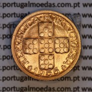 X centavos 1955 Bronze Republica Portuguesa, 10 centavos 1955 bronze, (Soberba), World Coins Portugal KM 583