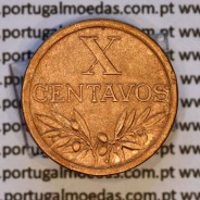 X centavos 1955 Bronze Republica Portuguesa, 10 centavos 1955 bronze, (Bela-), World Coins Portugal KM 583