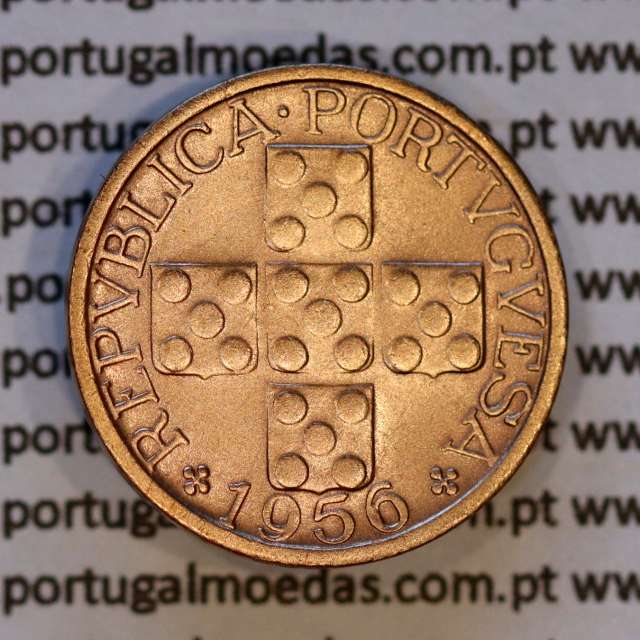 X centavos 1956 Bronze Republica Portuguesa, 10 centavos 1956 bronze, (Bela), World Coins Portugal KM 583