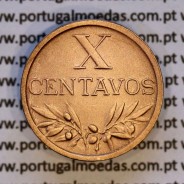 X centavos 1956 Bronze Republica Portuguesa, 10 centavos 1956 bronze, (Bela), World Coins Portugal KM 583
