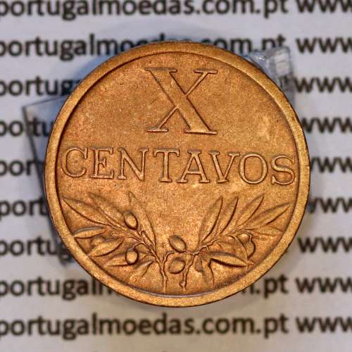 X centavos 1958 Bronze Republica Portuguesa, 10 centavos 1958 bronze, (Bela), World Coins Portugal KM 583