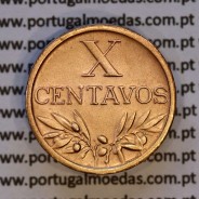 X centavos 1958 Bronze Republica Portuguesa, 10 centavos 1958 bronze, (Bela), World Coins Portugal KM 583