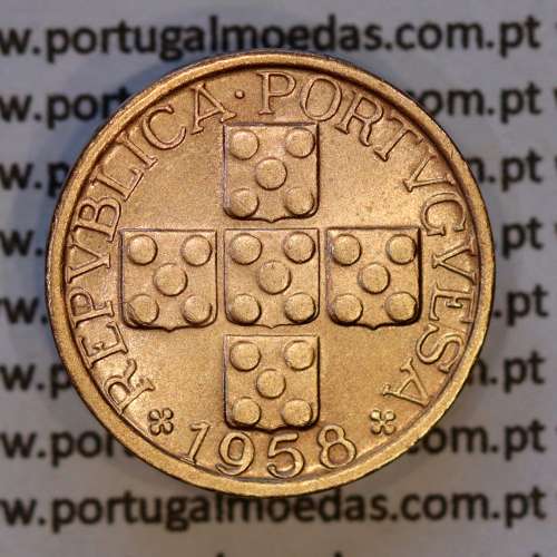 X centavos 1958 Bronze Republica Portuguesa, 10 centavos 1958 bronze, (Bela), World Coins Portugal KM 583
