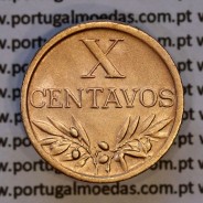 X centavos 1958 Bronze Republica Portuguesa, 10 centavos 1958 bronze, (Bela), World Coins Portugal KM 583