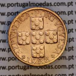 X centavos 1958 Bronze Republica Portuguesa, 10 centavos 1958 bronze, (MBC+/Bela-), World Coins Portugal KM 583
