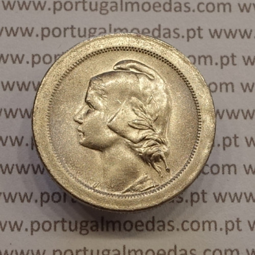 20 centavos 1921 Cupro-níquel, $20 centavos 1921 cuproníquel da Republica Portuguesa, (Soberba), World Coins KM571
