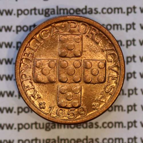 X centavos 1959 Bronze Republica Portuguesa, 10 centavos 1959 bronze, (Soberba), World Coins Portugal KM 583