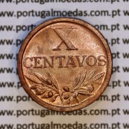 Portugal, bronze coin of 10 centavos 1959 Portuguese Republic, X centavos 1959 Bronze, (UNC), World Coins Portugal KM 583