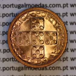X centavos 1959 Bronze Republica Portuguesa, 10 centavos 1959 bronze, (Soberba), World Coins Portugal KM 583