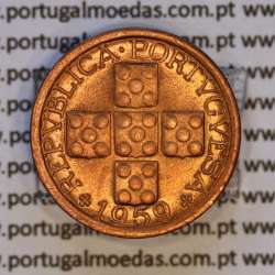 Portugal, bronze coin of 10 centavos 1959 Portuguese Republic, X centavos 1959 Bronze, (UNC), World Coins Portugal KM 583