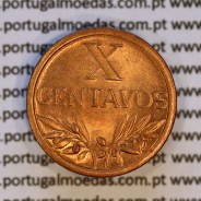 X centavos 1959 Bronze Republica Portuguesa, 10 centavos 1959 bronze, (Soberba), World Coins Portugal KM 583