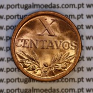 Portugal, bronze coin of 10 centavos 1959 Portuguese Republic, X centavos 1959 Bronze, (UNC), World Coins Portugal KM 583