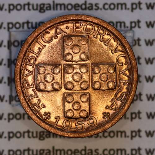 X centavos 1959 Bronze Republica Portuguesa, 10 centavos 1959 bronze, (Soberba), World Coins Portugal KM 583