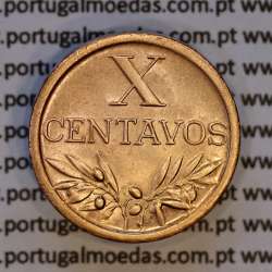 Portugal, bronze coin of 10 centavos 1959 Portuguese Republic, X centavos 1959 Bronze, (XF/AU), World Coins Portugal KM 583