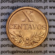 Portugal, bronze coin of 10 centavos 1959 Portuguese Republic, X centavos 1959 Bronze, (XF/AU), World Coins Portugal KM 583
