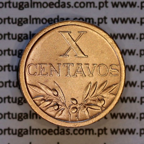 X centavos 1959 Bronze Republica Portuguesa, 10 centavos 1959 bronze, (Bela-), World Coins Portugal KM 583