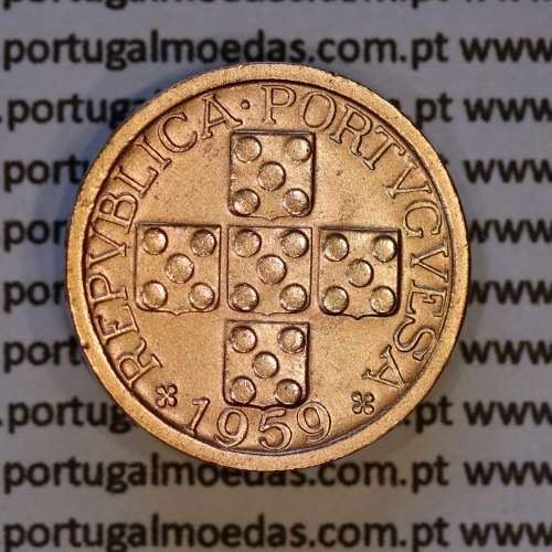 X centavos 1959 Bronze Republica Portuguesa, 10 centavos 1959 bronze, (Bela-), World Coins Portugal KM 583