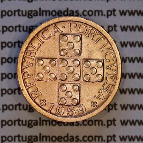 X centavos 1959 Bronze Republica Portuguesa, 10 centavos 1959 bronze, (Bela-), World Coins Portugal KM 583
