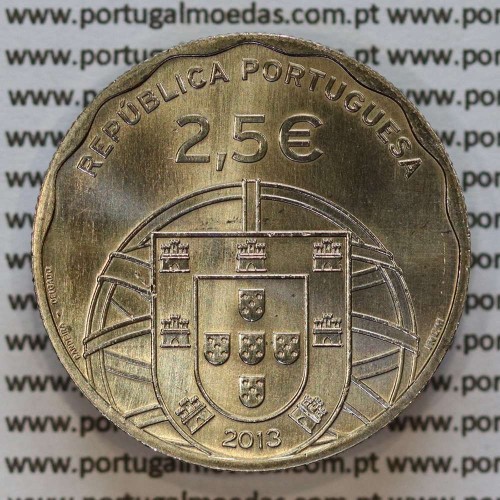 2,50€ Euros 2013, 100 Anos do Espadarte, Cuproniquel, (2,50 Euro 2013, 100 years of submarine Espadarte)
