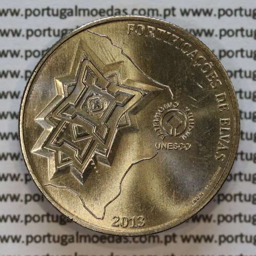 2,50€ Euros 2013, Fortificações de Elvas, Cuproniquel, (2,50 Euro 2013, Fortifications of Elvas)