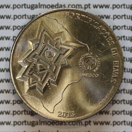 2,50€ Euros 2013, Fortificações de Elvas, Cuproniquel, (2,50 Euro 2013, Fortifications of Elvas)