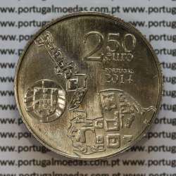 2.50€ Euros 2014, Coimbra Alta E Sofia, Cuproníquel (2,50 Euro 2014, University of Coimbra)